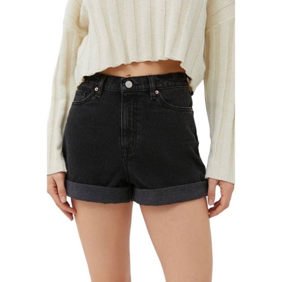 BDG Black Mom Shorts High Waisted - Picture 1 of 3